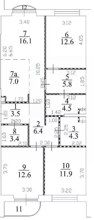 3-к кв. Москва ул. Академика Королева, 21 (90.0 м) - Фото 1