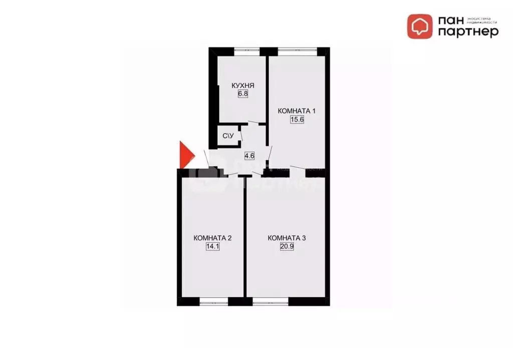 3-к кв. Санкт-Петербург Лесной просп., 37к1 (62.9 м) - Фото 2