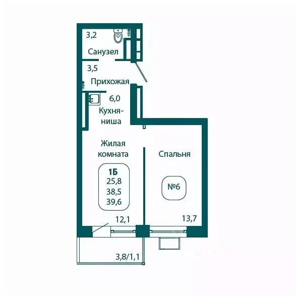 1-к кв. Московская область, Солнечногорск городской округ, Андреевка ... - Фото 1