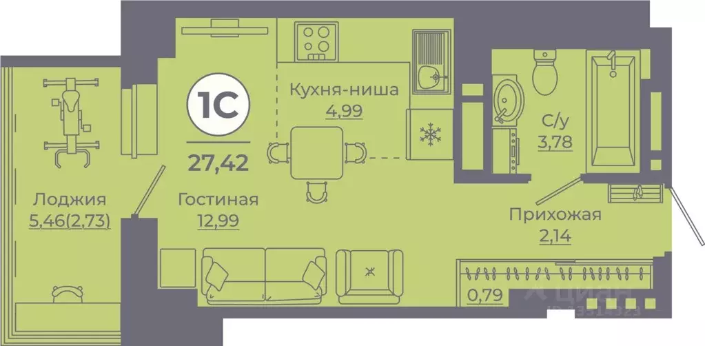 Студия Ростовская область, Ростов-на-Дону просп. Солженицына, 25 ... - Фото 0