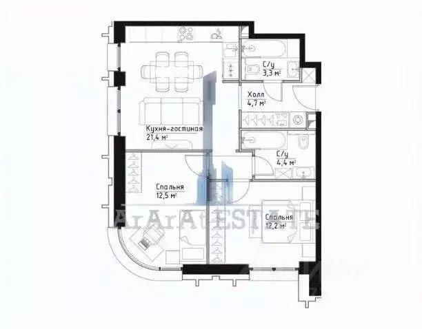 2-к кв. Москва Дубининская ул., 59А (60.0 м) - Фото 0