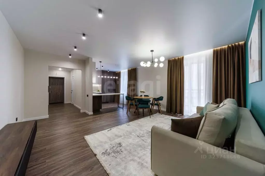 2-к кв. Тюменская область, Тюмень ул. Тимофея Кармацкого, 5 (91.8 м) - Фото 0