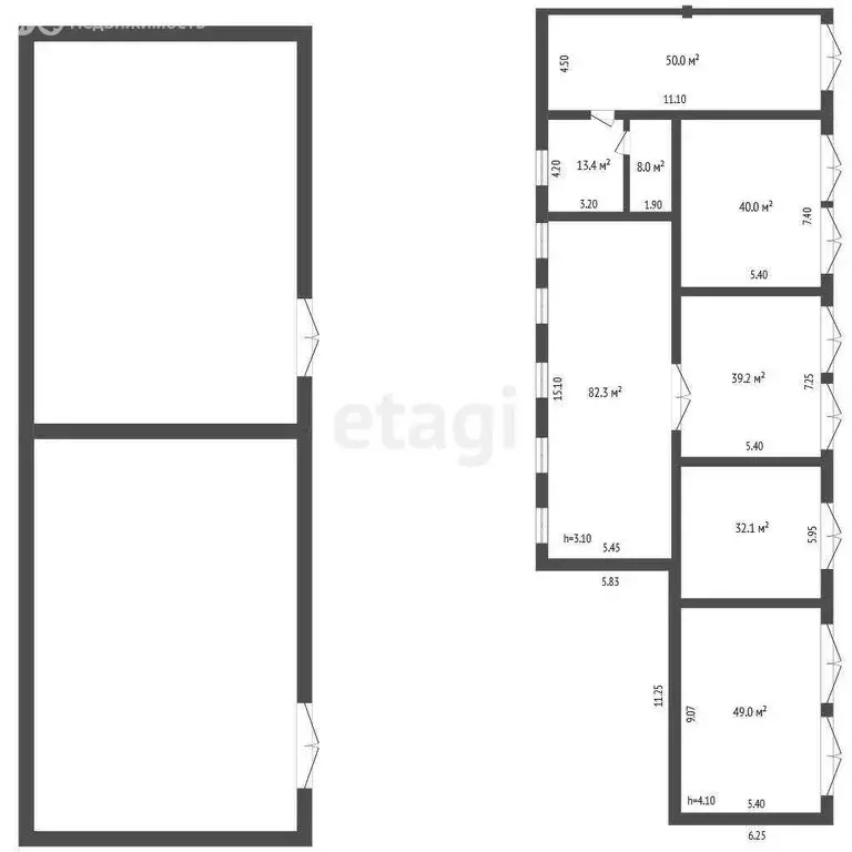 Помещение свободного назначения (565 м) - Фото 1