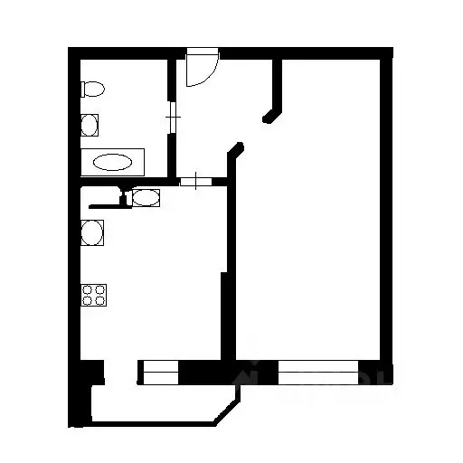 1-к кв. Ленинградская область, Мурино Всеволожский район, ул. ... - Фото 2