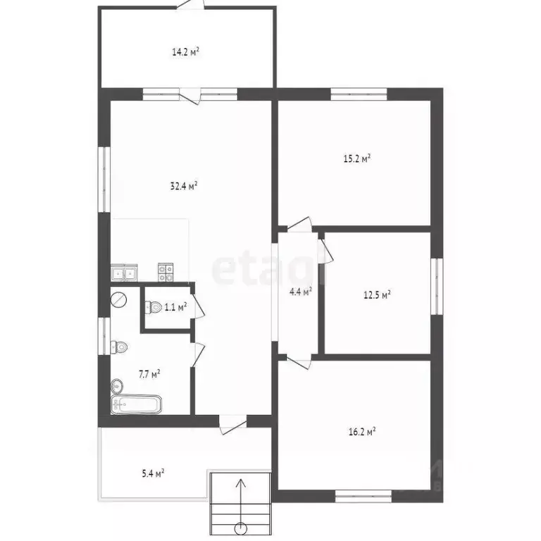 Дом в Ростовская область, Ростов-на-Дону пер. 7-й Берестяной (130 м) - Фото 1