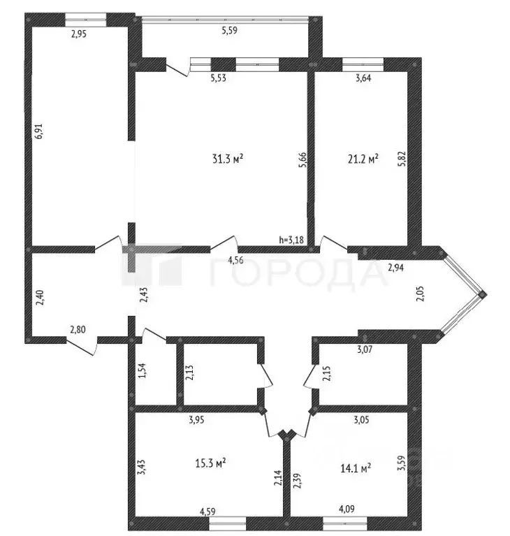 4-к кв. Кемеровская область, Новокузнецк ул. Кирова, 54 (166.6 м) - Фото 2