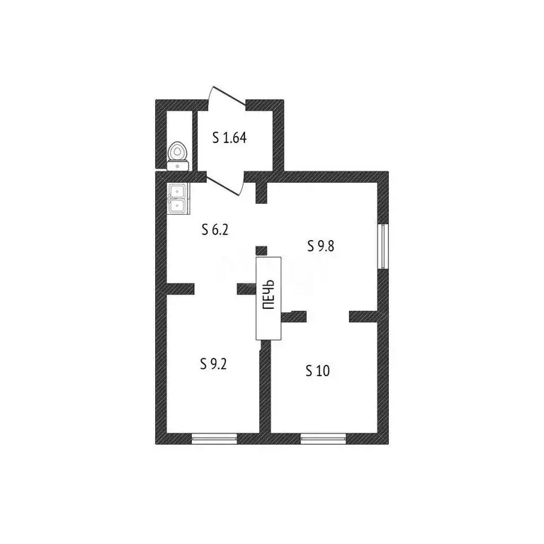 Дом в Белокуриха, Снежная улица (35.2 м) - Фото 1