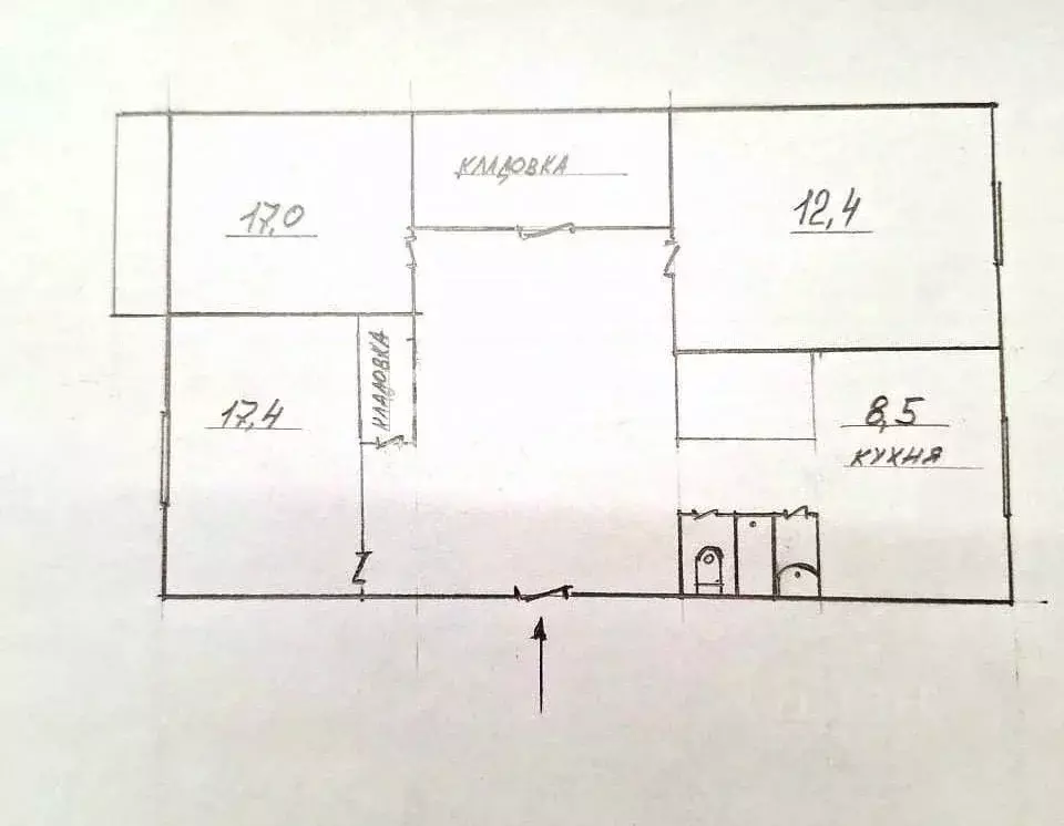 3-к кв. Ленинградская область, Гатчина просп. 25 Октября, 52 (73.7 м) - Фото 2