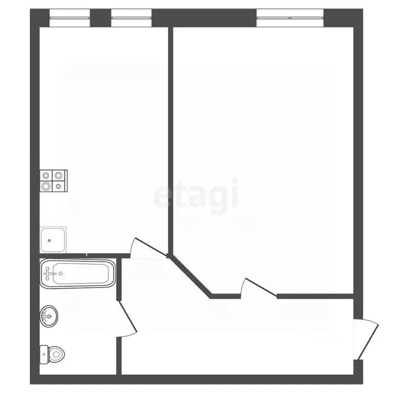 Студия Ставропольский край, Кисловодск ул. Жмакина (60.0 м) - Фото 1