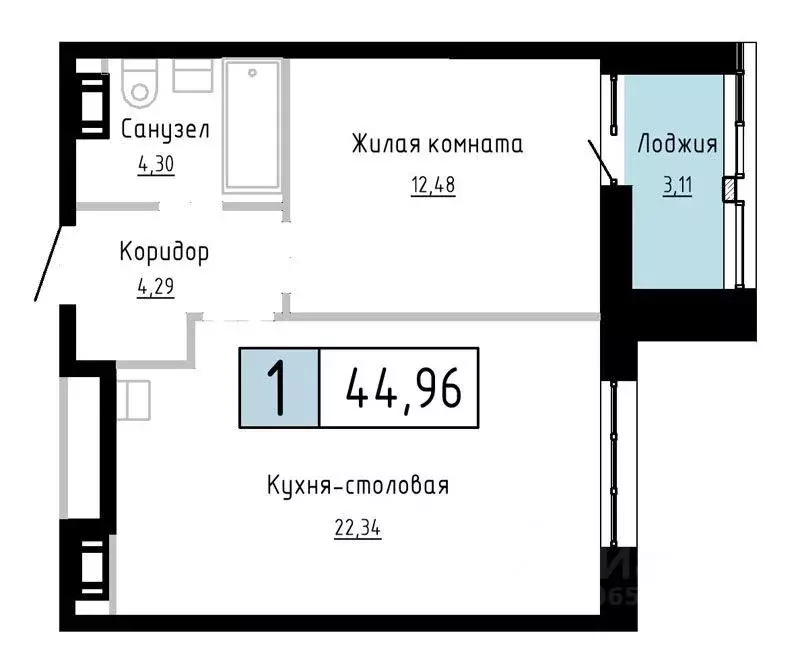 1-к кв. Хабаровский край, Хабаровск ул. Имени Лейтенанта С.В. Орлова ... - Фото 0