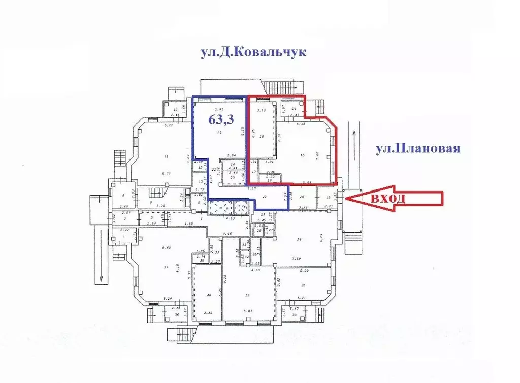 Офис в Новосибирская область, Новосибирск Плановая ул., 52 (63 м) - Фото 0