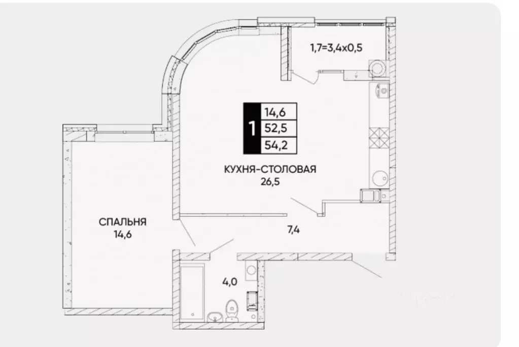 2-к кв. Ростовская область, Ростов-на-Дону Левобережная ул., 6/6с1 ... - Фото 0