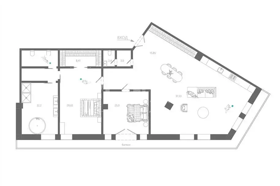 3-комнатная квартира: Москва, улица Охотный Ряд, 2 (205 м) - Фото 1