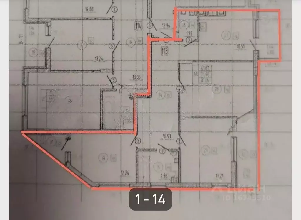 3-к кв. Калининградская область, Калининград ул. Юрия Гагарина, 75 ... - Фото 2