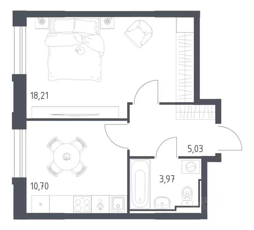 1-к кв. Забайкальский край, Чита Железобетонная ул., 1/4 (37.91 м) - Фото 1