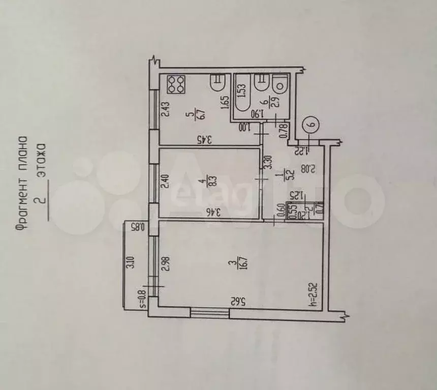 2-к. квартира, 40,5 м, 2/5 эт. - Фото 0