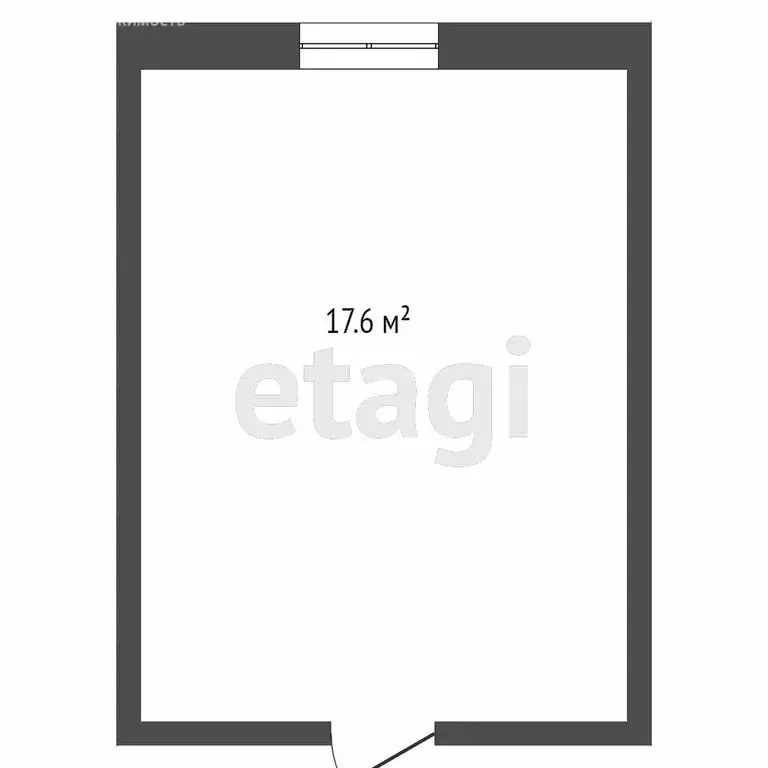 1к в -комнатной квартире (17.5 м) - Фото 1