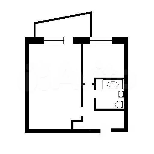 1-к. квартира, 39 м, 4/9 эт. - Фото 0