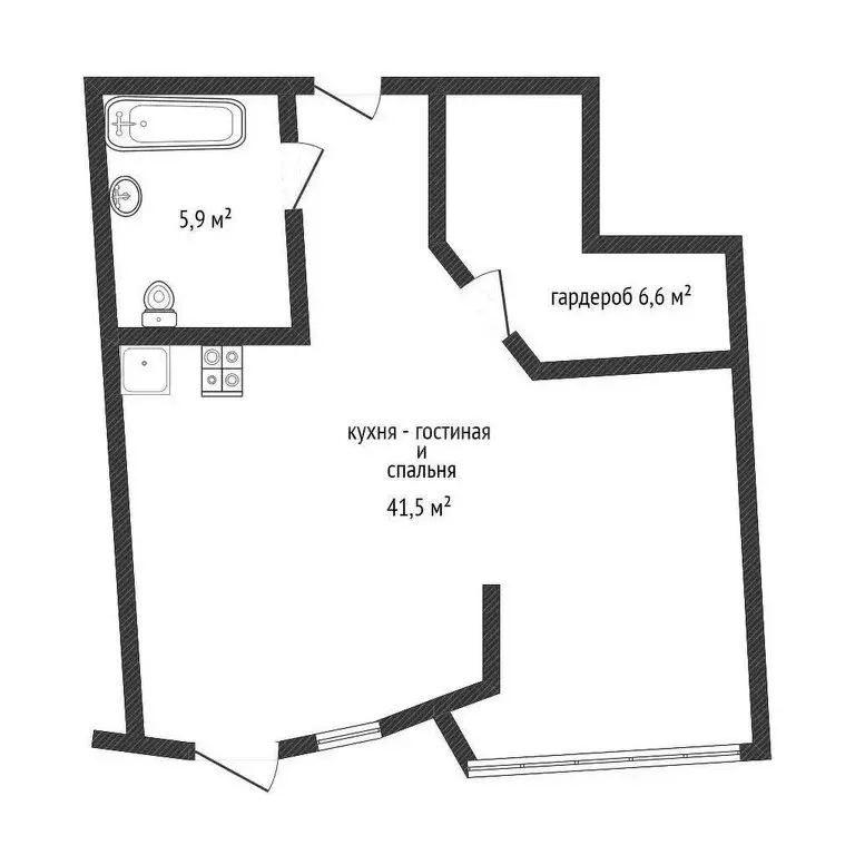 1-комнатная квартира: Краснодар, Ставропольская улица, 207/1 (50.9 м) - Фото 0