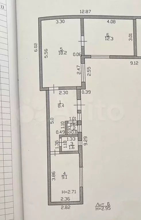 2-к. квартира, 50 м, 1/2 эт. - Фото 0