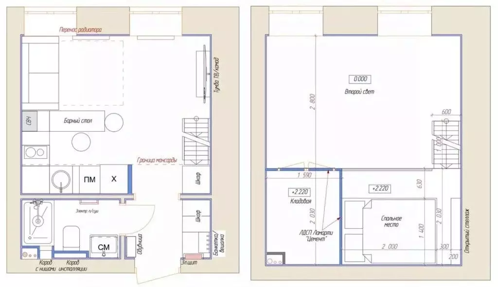Студия Санкт-Петербург ул. Калинина, 10 (20.2 м) - Фото 1