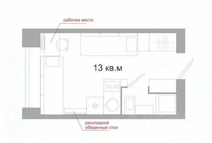 Студия Татарстан, Казань Даурская ул., 39 (12.5 м) - Фото 1