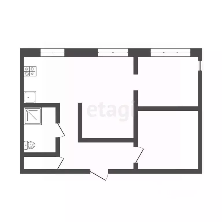 2-к кв. Архангельская область, Новодвинск ул. Мира, 9 (42.3 м) - Фото 0