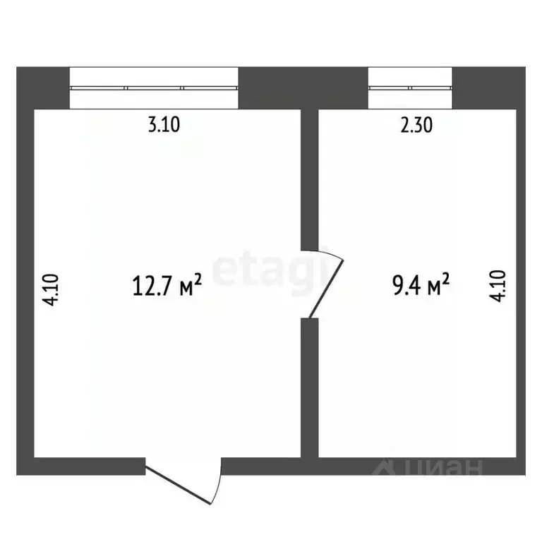 Комната Краснодарский край, Новороссийск ул. Конституции, 18 (22.1 м) - Фото 2