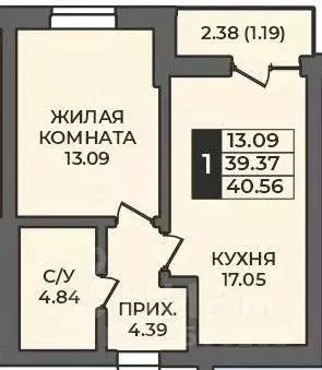 1-к кв. Оренбургская область, Оренбург Гранд Парк жилой комплекс ... - Фото 0