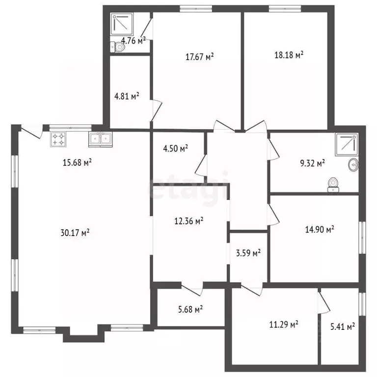 Дом в Ленинградская область, Всеволожский район, Агалатовское с/пос, ... - Фото 1