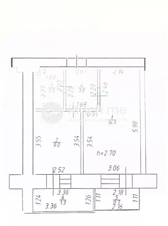 1-к кв. Татарстан, Казань ул. Рауиса Гареева, 96 (32.0 м) - Фото 2