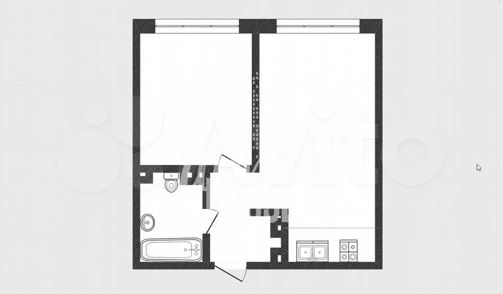 1-к. квартира, 40 м, 3/16 эт. - Фото 0