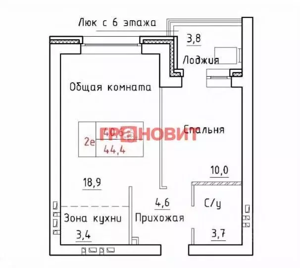 2-к кв. Новосибирская область, Новосибирский район, Мичуринский ... - Фото 1