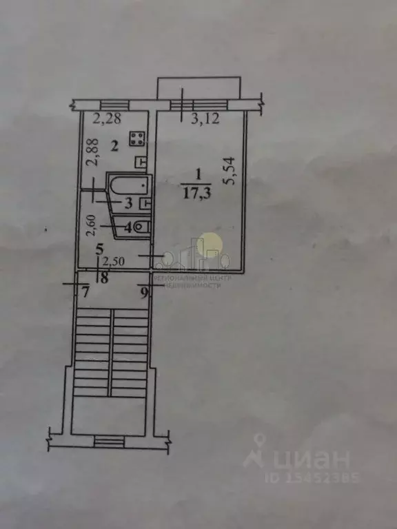 1-к кв. Иркутская область, Иркутск ул. Лермонтова, 275 (30.5 м) - Фото 1