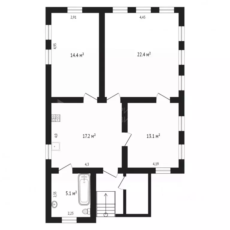 Коттедж в Тюменская область, Тюмень ул. Бакинских Комиссаров (86 м) - Фото 0