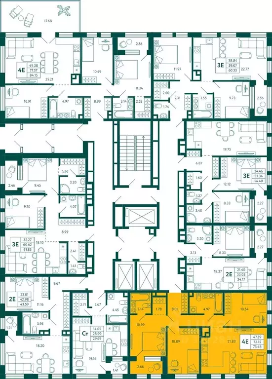 3-к кв. Башкортостан, Уфа Зеленая Роща жилрайон, Терле Парк жилой ... - Фото 1