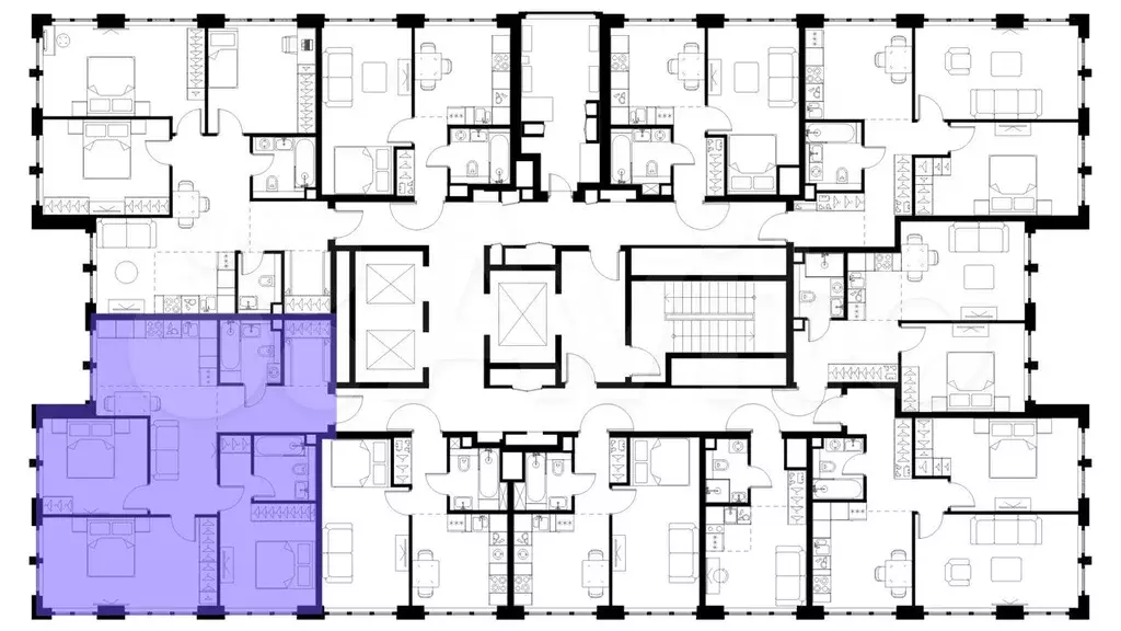 4-к. квартира, 80,5 м, 28/29 эт. - Фото 1