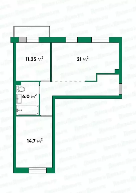 3-к кв. Кировская область, Киров ул. Архитектора Валерия Зянкина, 7к2 ... - Фото 1