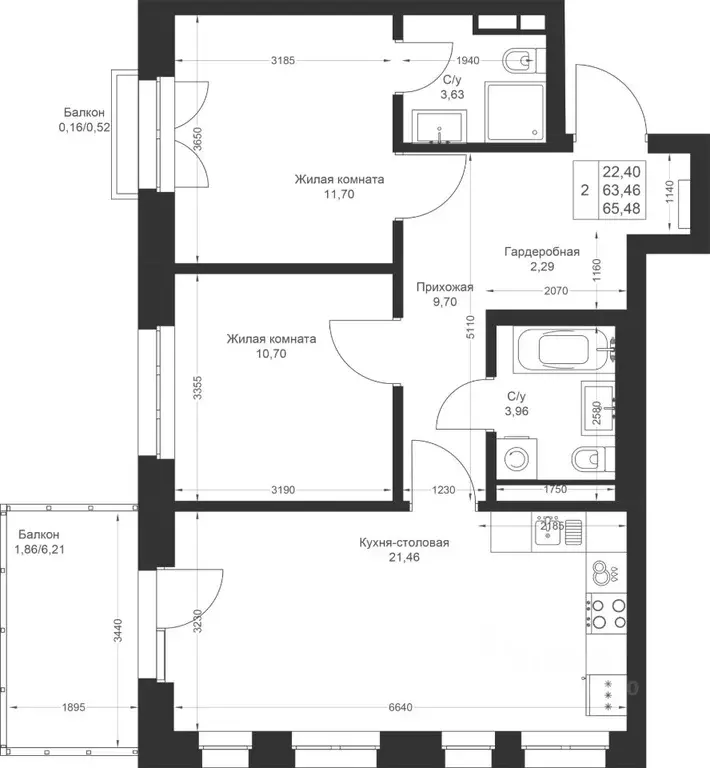 2-к кв. Татарстан, Лаишевский район, Столбищенское с/пос, с. Усады ул. ... - Фото 2