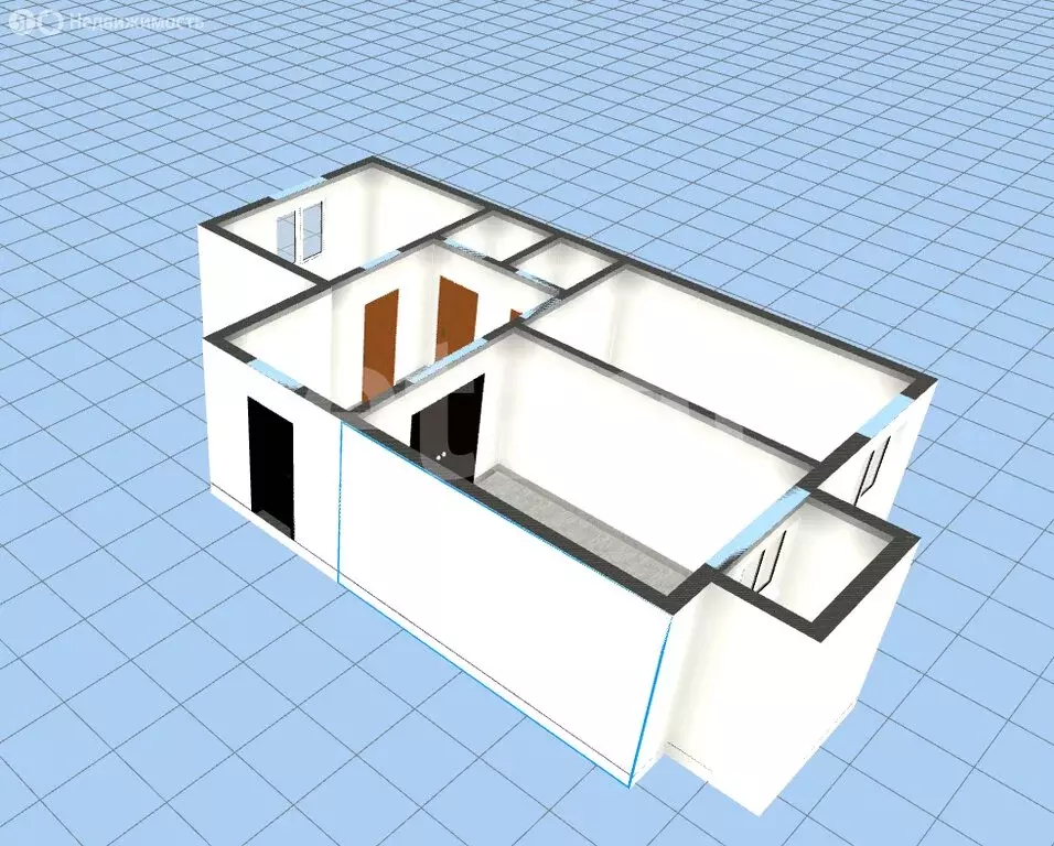 2-комнатная квартира: Губкин, улица Мира, 5 (50 м) - Фото 1