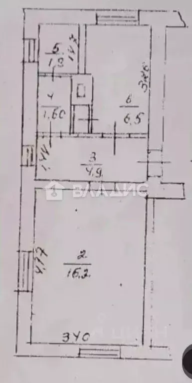 1-к кв. Башкортостан, Уфа ул. Свободы, 47 (31.0 м) - Фото 2