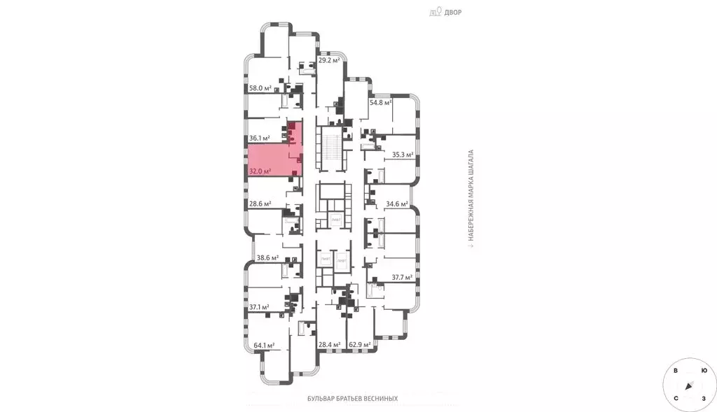 Квартира-студия: Москва, ЖК Марк, к3 (32 м) - Фото 1