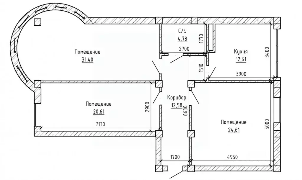 3-к кв. Кабардино-Балкария, Нальчик ул. Тлостанова, 28 (104.0 м) - Фото 2
