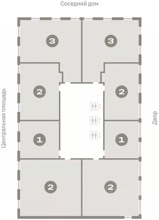 3-к кв. Новосибирская область, Новосибирск Европейский Берег мкр,  ... - Фото 1