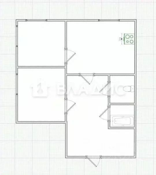 3-к кв. Пензенская область, Пензенский район, Засечный сельсовет, с. ... - Фото 2