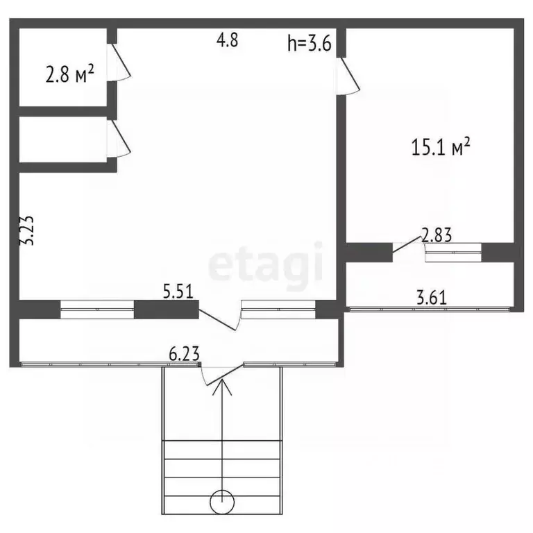 Офис в Тюменская область, Тобольск 7А мкр, 7А (52 м) - Фото 1