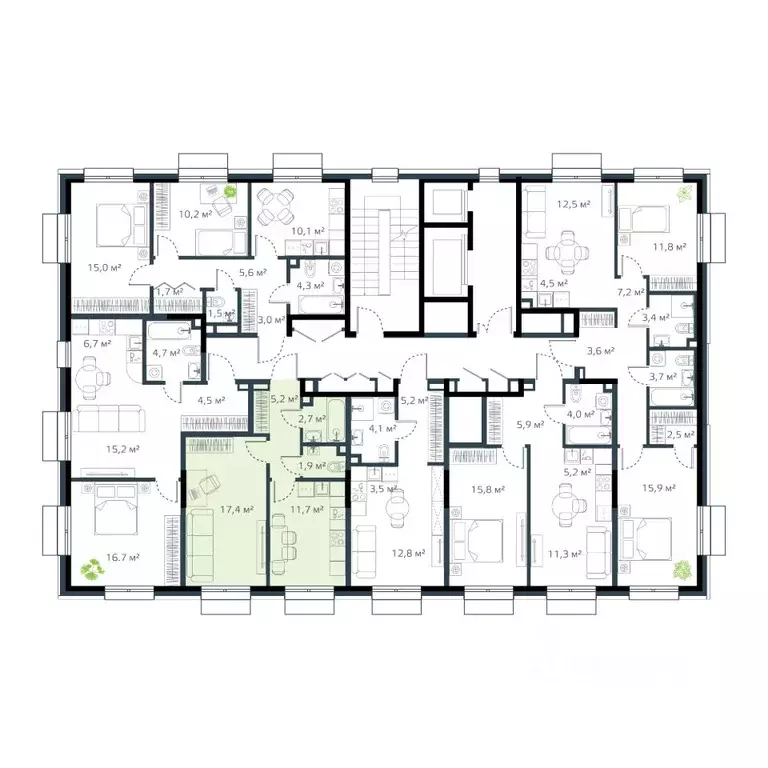 1-к кв. Приморский край, Владивосток Дом на Востоке жилой комплекс, ... - Фото 2