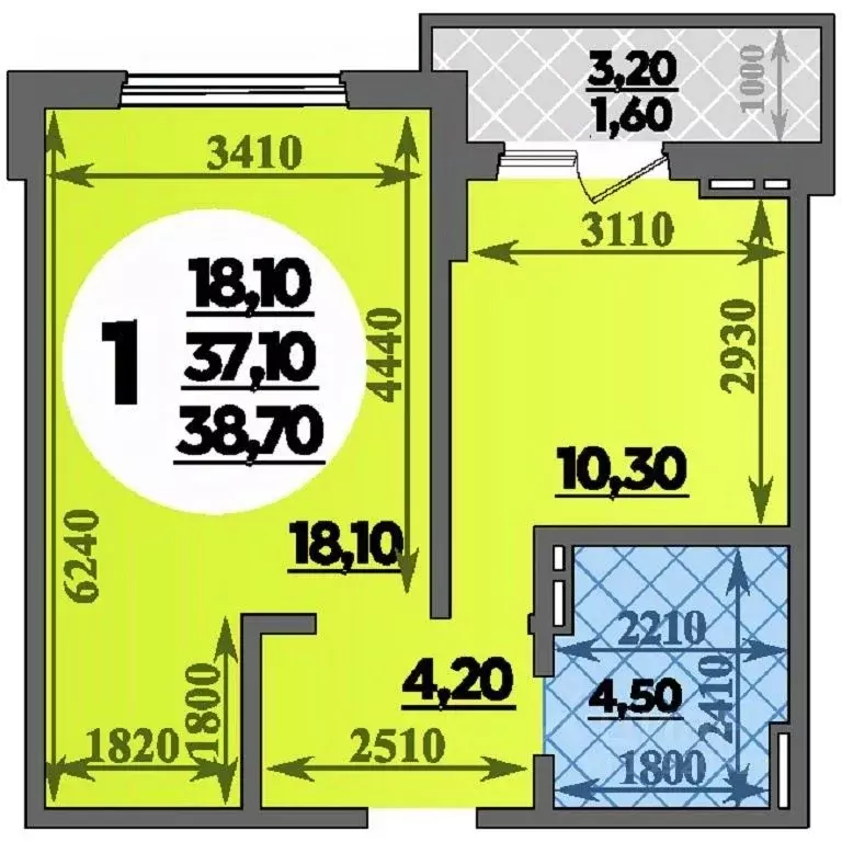 1-к кв. Краснодарский край, Краснодар ул. Героев-Разведчиков, 11/2 ... - Фото 1
