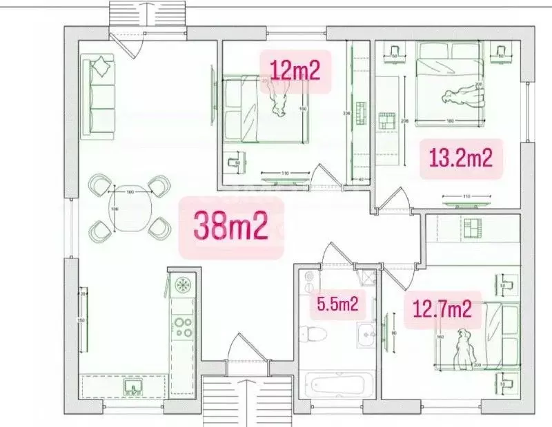 Дом в Краснодарский край, Динской район, Новотитаровская ст-ца ул. ... - Фото 2