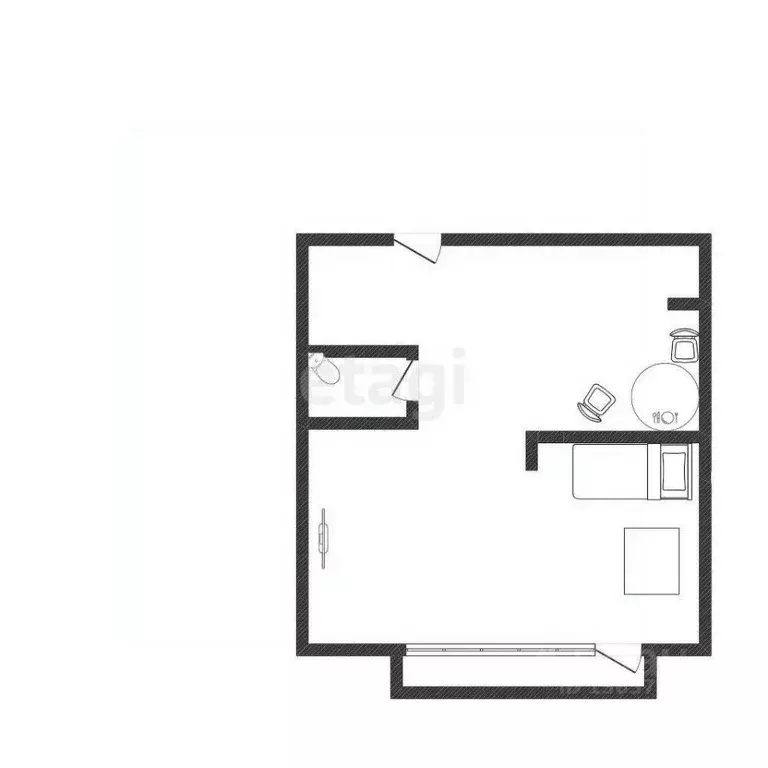 1-к кв. Иркутская область, Иркутск Ершовский мкр, 130А (48.0 м) - Фото 2